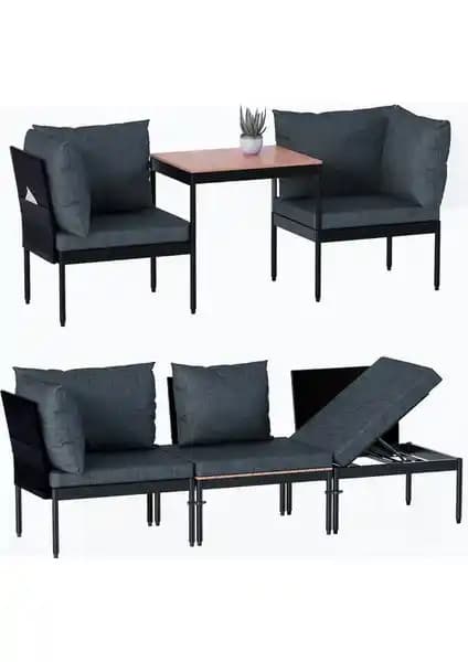 Limni Home Mini Multilounge Bahçe ve Balkon Seti: Modern ve Esnek Oturma Çözümü