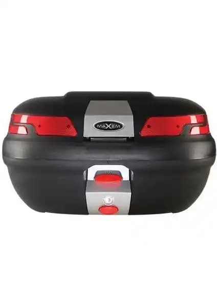 Maxem SL-45 Lt Siyah Arka Çanta: Dayanıklı ve Geniş Kapasiteli Motosiklet Çantası
