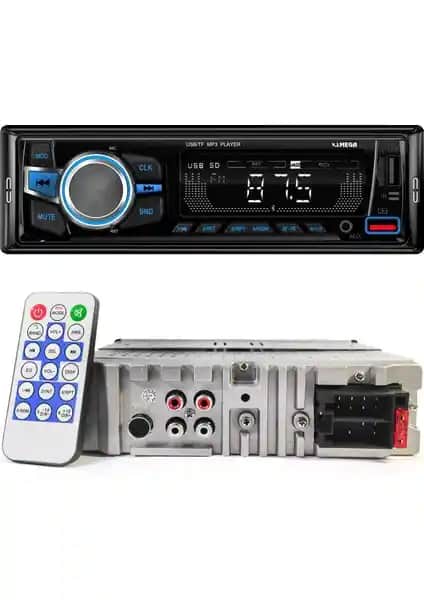 MEGA VM-410 Oto Teyp 4x60 Watt Bluetooth ile Güçlü ve Çok Fonksiyonlu Ses Sistemi