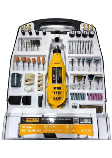 Meşem 234 Parça Mini Taşlama Seti: Çok Yönlü ve Profesyonel Kullanım İmkanları