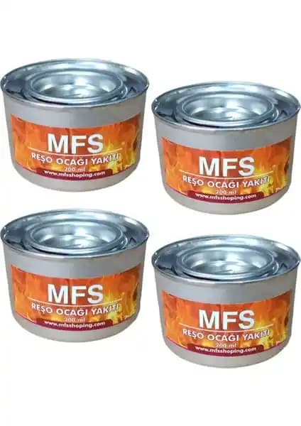 MFS Osmanlı Ocağı Yakıtı Jel 200 gr 4'lü paket, uzun süreli ve dayanıklı geleneksel pişirme yakıtı