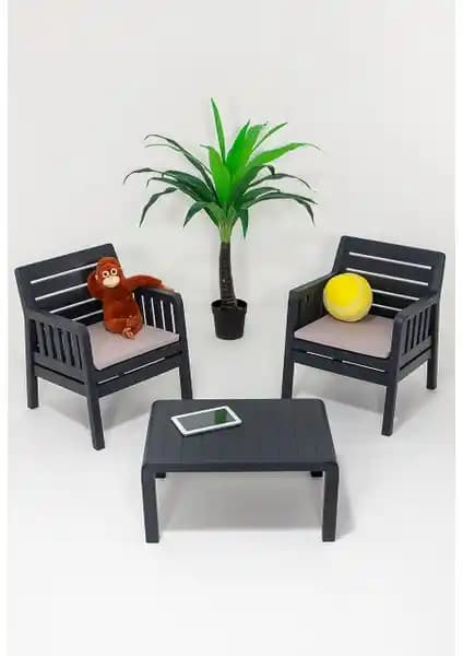 Mobetto Lara 1+1+S Bahçe Takımı Estetik ve Dayanıklı Tasarımıyla Öne Çıkıyor