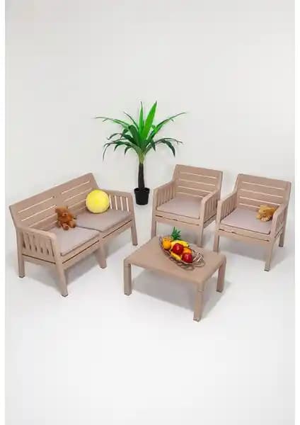 Mobetto ModaLife Lara 2+1+1+S Bahçe Takımı Dış Mekân Şıklığı ve Dayanıklılığı