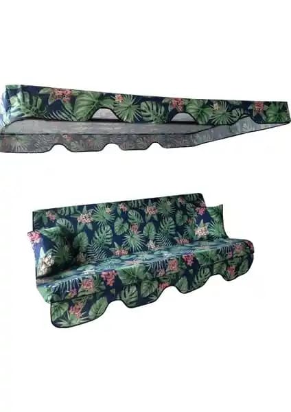 Mor Minder Süngersiz Tenteli Salıncak Kumaş Seti Bahçe Konfor ve Estetik İçin Uygun