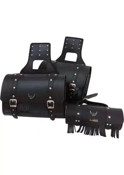 MTS Yan Deri Heybe ve Sosis Orta Çanta Seti Günlük ve Özel Kullanım İçin Şık Tasarım