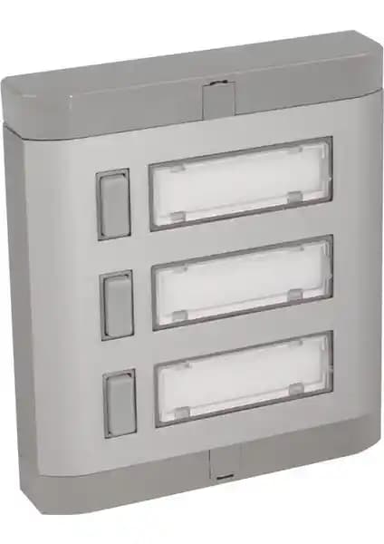 Mutlusan 3'lü Alüminyum Zil Butonu: Estetik ve Dayanıklı Çözüm