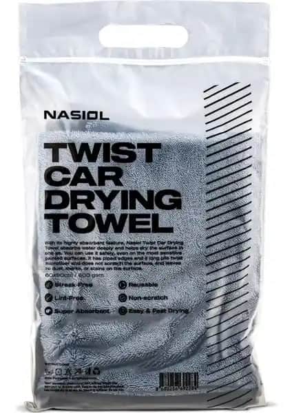 Nasiol Mikrofiber Araç Kurulama Havlusu Yüksek Emicilik ve Çiziksiz Temizlik Özelliğiyle