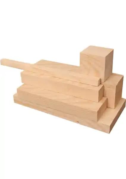 Pakçam Kereste 2.5X5X200 cm Silinmiş Ahşap Malzeme İnşaat ve Dekorasyon için