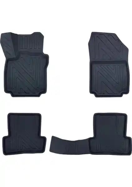 Renault Captur 2013-2019 İçin Özel Tasarımlı Premium Havuzlu Oto Paspasları