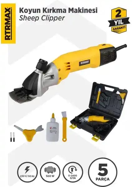 RTRMAX RTM923 Koyun Kırkma Makinası: Yüksek Performans ve Ergonomik Tasarım