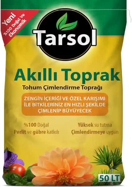 Tarsol Akıllı Toprak Torf 50 Lt ile Sağlıklı Bitki Yetiştirme ve Bahçe Bakımı