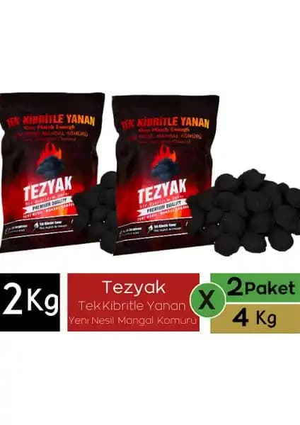 Tezyak Klasik Tek Kibritle Yanan Yeni Nesil Mangal Kömürü İncelemesi ve Özellikleri