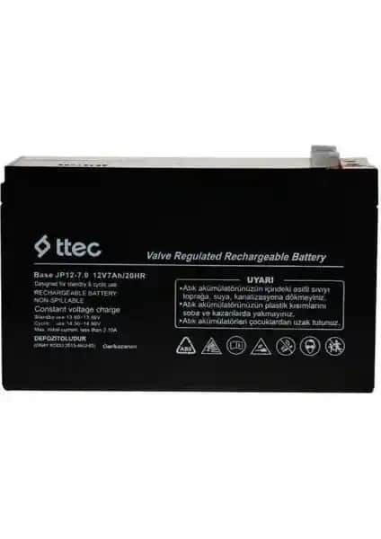 Ttec 12V 7Amper Kuru Tip Akü: Hafif ve Güvenilir Güç Kaynağı Özellikleri