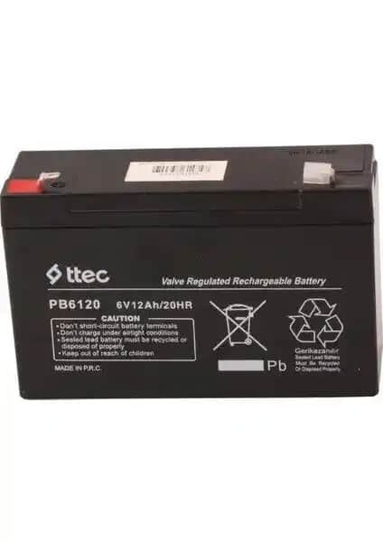 Ttec 6 Volt 12 Amper Bakımsız Kuru Akü: Güç ve Güvenilirlik Sunan Modern Enerji Çözümü