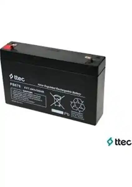 Ttec 6V 7Ah Bakımsız Kuru Akü: Uzun Ömür ve Güvenilir Performans