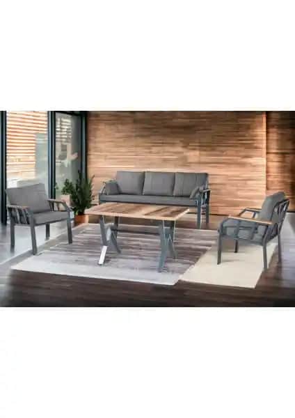 Tu Tienda Nergiz 3 1 1 Masa Bahçe Balkon Mobilyası Dayanıklı ve Şık Tasarım