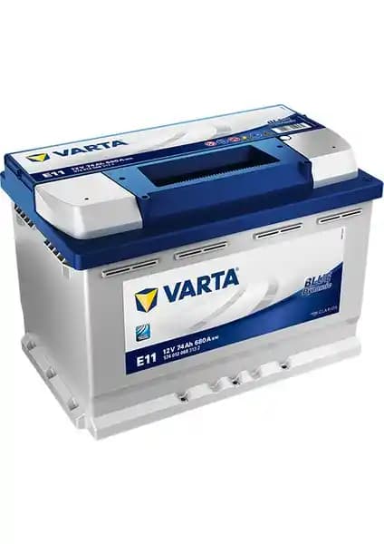 Varta E11 12V 74 Ah 680A Blue Dynamic Akü: Güç ve Güvenilirlik Bir Arada