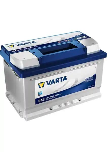 Varta E43 12V 72 Ah 680A Blue Dynamic Akü: Yüksek Performans ve Güvenilirlik