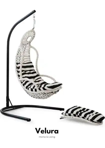 Velura Home & Living Elit Bahçe Salıncağı: Şık ve Dayanıklı Modern Dış Mekan Oturma Ünitesi