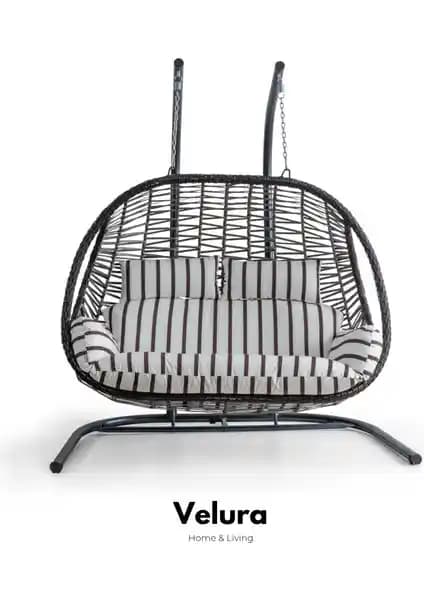 Velura Home & Living Pop Bahçe Salıncağı: Estetik ve Konfor Sunan Modern Dış Mekân Ürünü