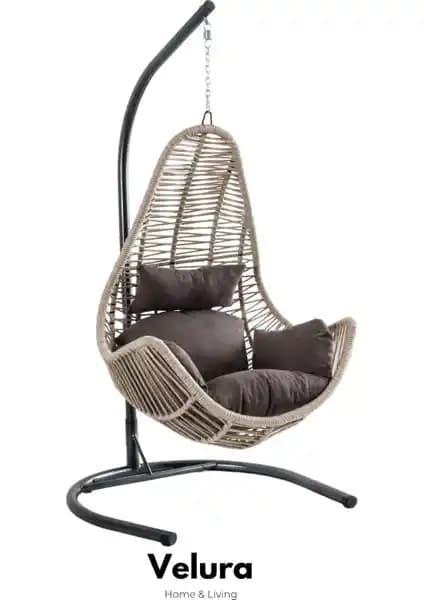 Velura Home & Living Zen Bahçe Salıncağı: Şık ve Dayanıklı Dış Mekan Oturma Ünitesi