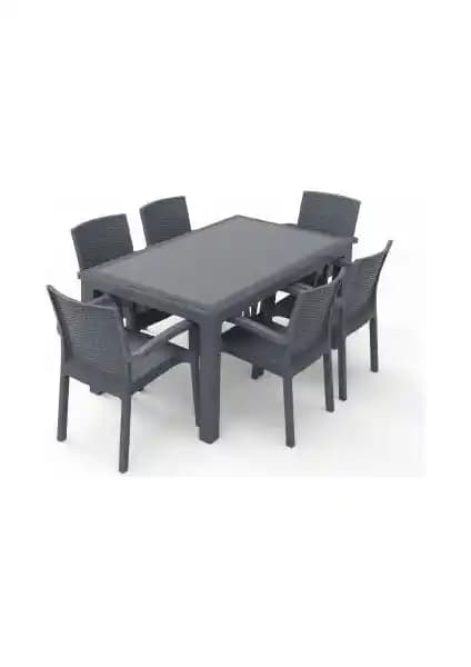 Violet Rattan Masa Takımı: Bahçe ve Teraslar İçin Estetik ve Dayanıklı Mobilya Seti