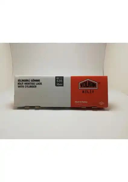 Volkan Silindirli Gömme Kilit 35 mm Gri - Güvenlik ve Estetiğin Mükemmel Uyumunu Sunar