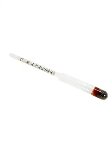 Weather Forecast 0-100 Derece Kısa Form Alkolmetre Cam Gövdeli Güvenilir Ölçüm Cihazı