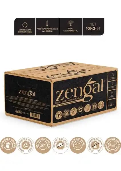 Zengal Delikli Briket Mangal Kömürü Doğal ve Uzun Süreli Yanma Özelliği ile Öne Çıkıyor