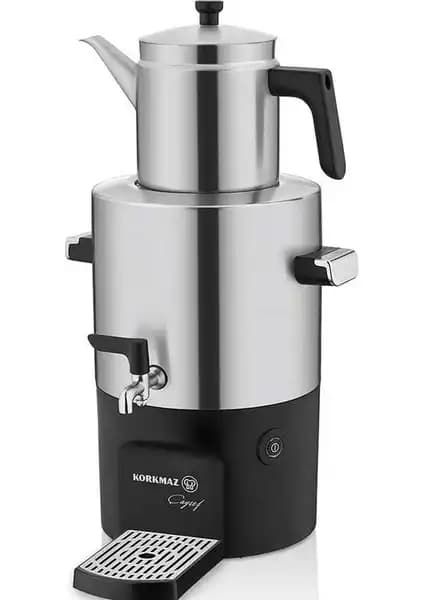 Korkmaz Çayşef InoxSatin ve Stilevs Çelik Lux Semaver Karşılaştırması 1