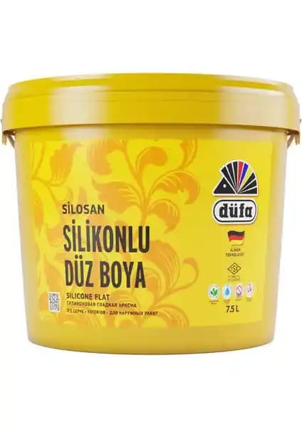 Düfa Silikonlu Düz Dış Cephe Boyası 3751 Arç 7.5 L ile dayanıklı ve estetik dış cephe yüzeyleri