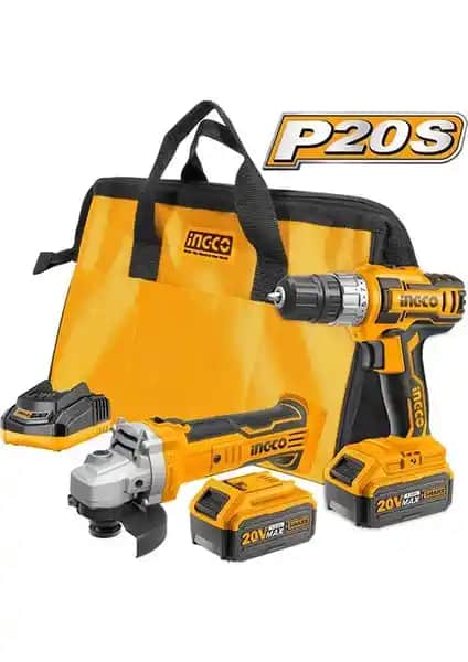 Ingco CKLI2009 20V Lithium-Ion Akülü Takım Seti: Çok Yönlü ve Güçlü El Aletleri