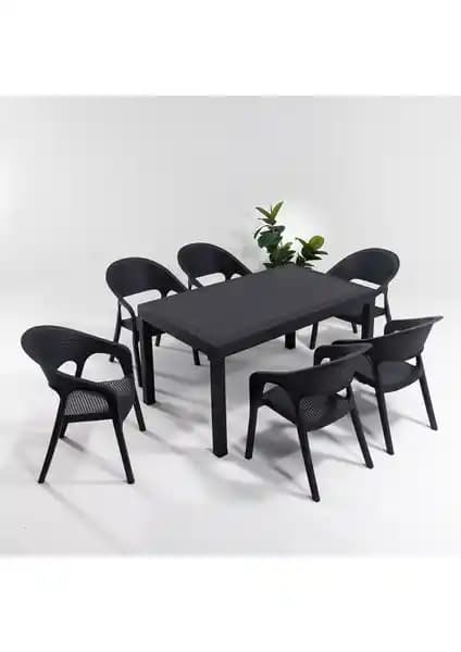 Sandalie Garden 90x150 Bahçe ve Teras Masa Seti Modern ve Dayanıklı Tasarım