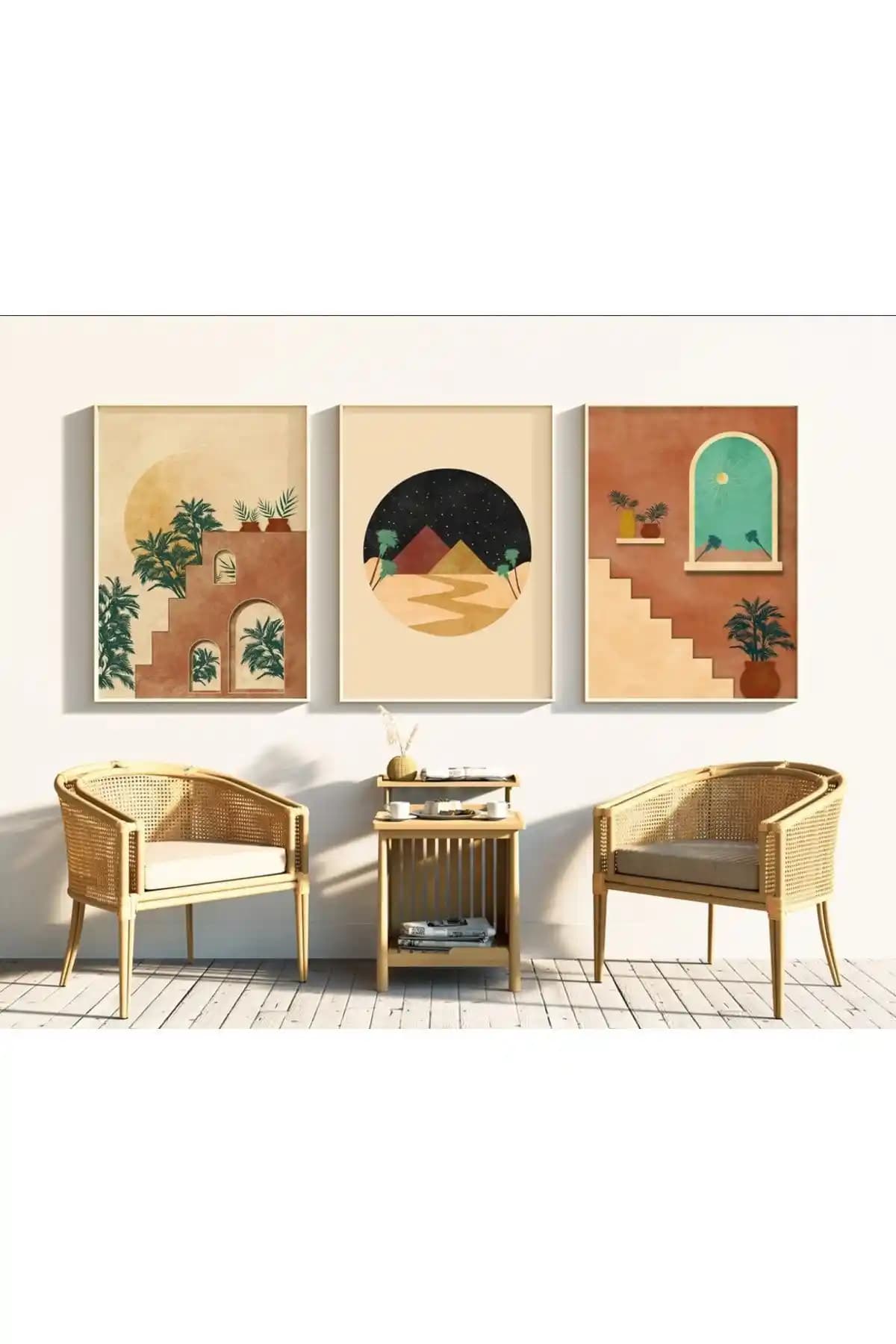 Ahşap Çerçeveli 3'lü Tablo Setleri Karşılaştırması ve Dekorasyon İpuçları