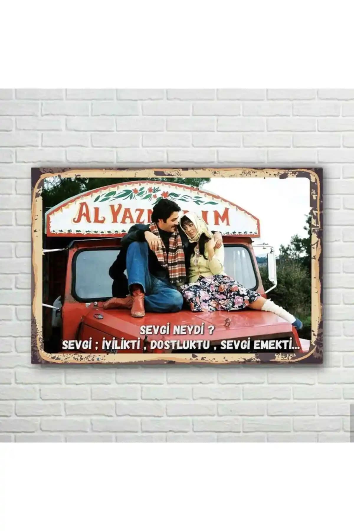 Al Yazmalım Retro Ahşap Poster Dekorasyon Ürünü İçin Detaylı Bilgi ve Özellikler