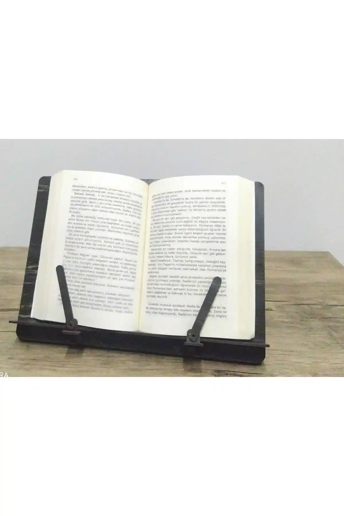 Bi'şey Aswood Ahşap Kitap ve Tablet Tutucu Ergonomik ve Şık Tasarım