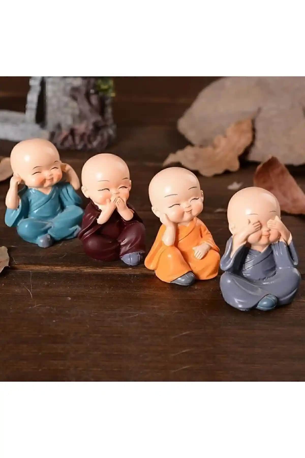 Biblo Sepetim 4'lü Set: Renkli ve Dayanıklı El İşçiliği Dekoratif Biblo Koleksiyonu