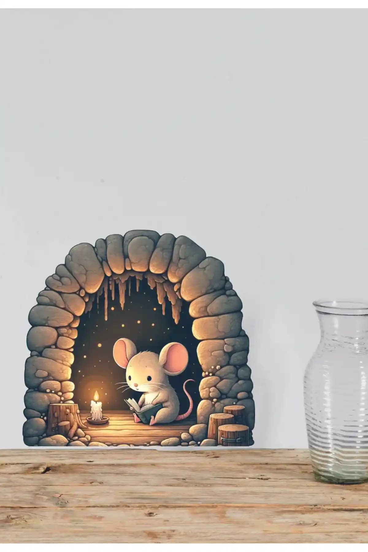 Çocuk Odası İçin Sevimli Fare Sticker Dekorasyonu ve Uygulama İpuçları