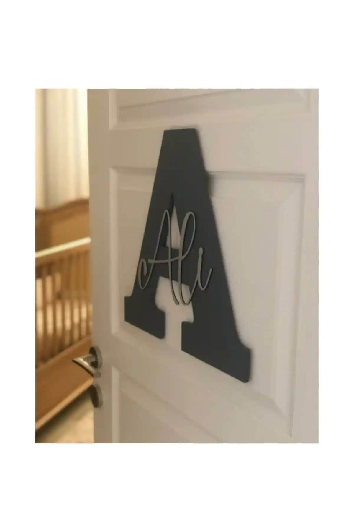 Çocuk ve Bebek Odası Dekorasyonu İçin Işıklı Toplar Dükkanı Harf Kapı ve Duvar Süsü Panosu