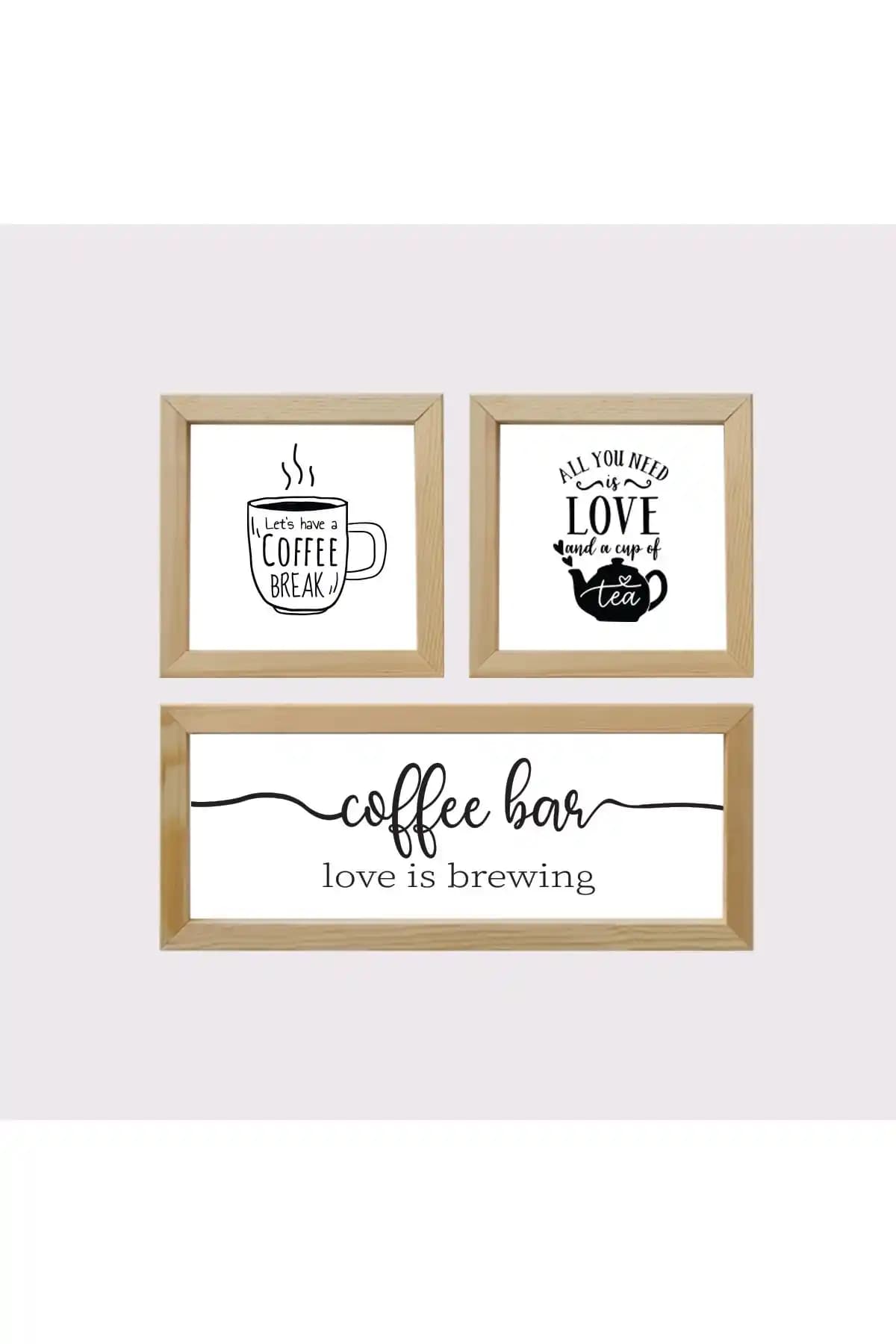 Dekorsiahome Mutfak Köşesi Çay Kahve Köşesi: Şık ve Fonksiyonel Dekoratif Set