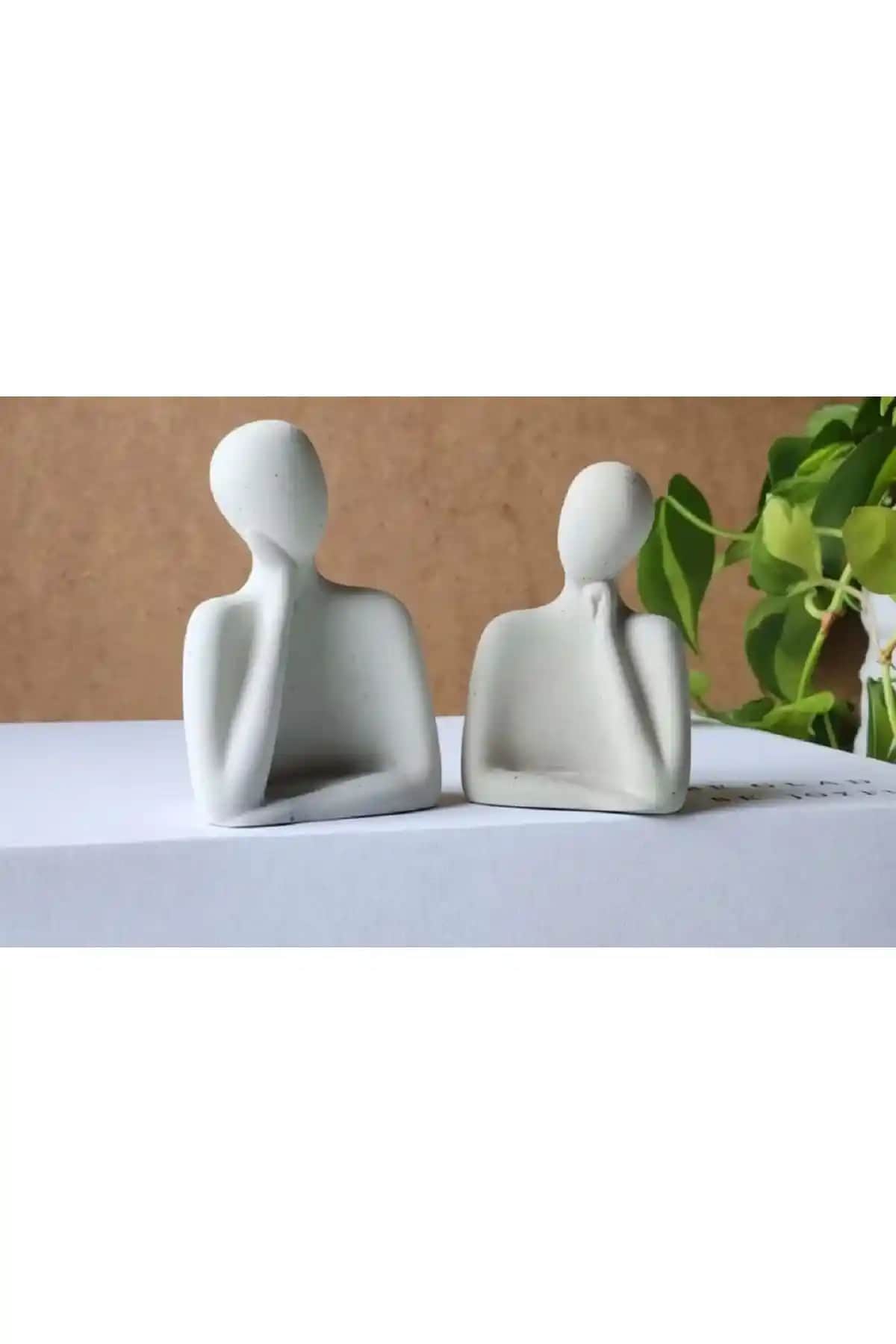Genel Markalar Dekoratif Çift Obje Biblo Taş Heykel: Dayanıklı ve Şık Ev Ofis Dekorasyonu
