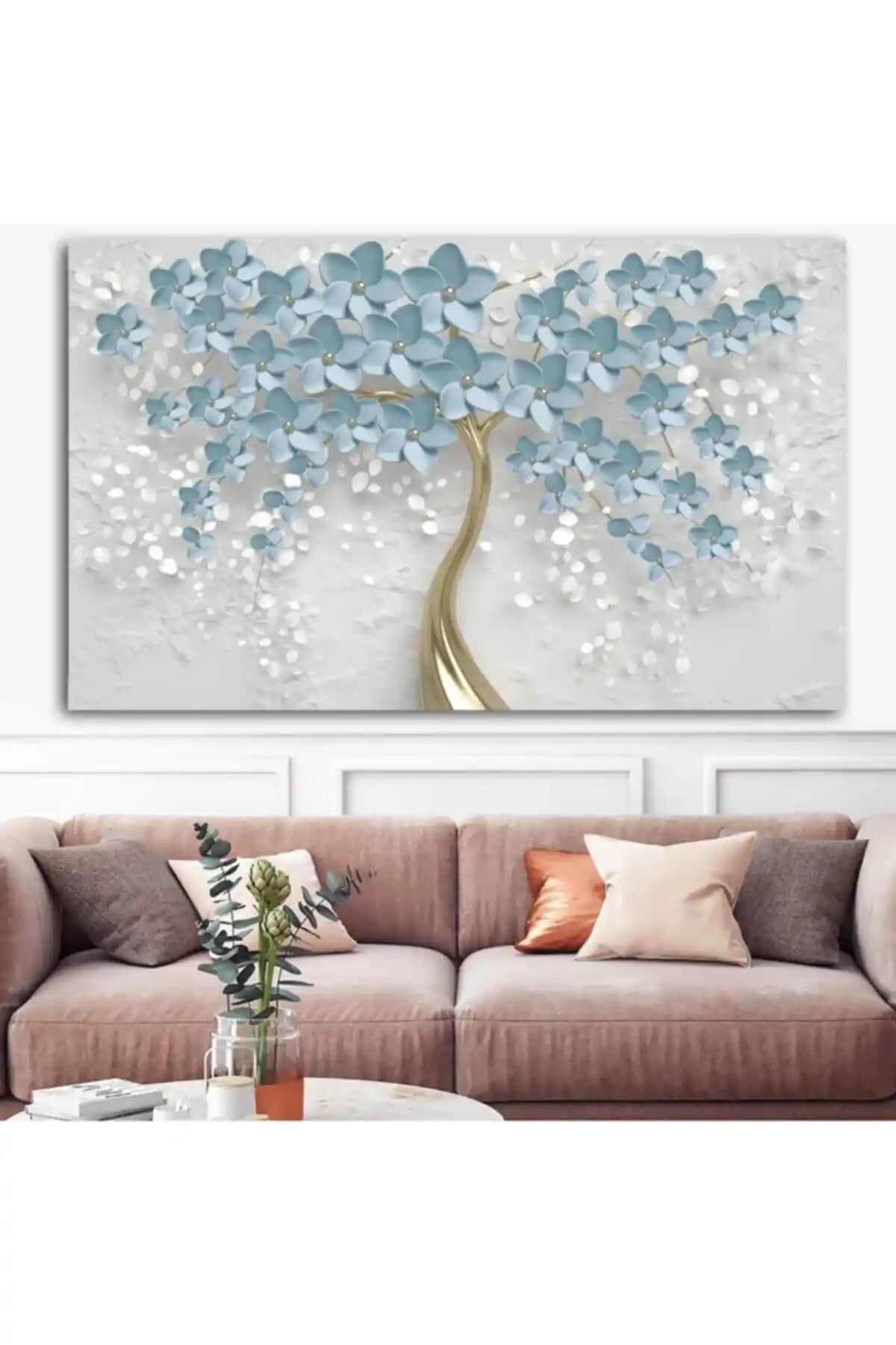 Kanvas Tablo Karşılaştırması: Altın Gövdeli ve Modern Dekoratif Tasarımlar