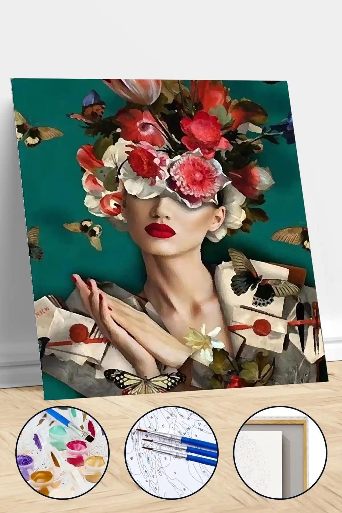 Kendinyaphobi Çiçek Kan 18 Sayılarla Boyama Seti ile Yaratıcılığınızı Keşfedin