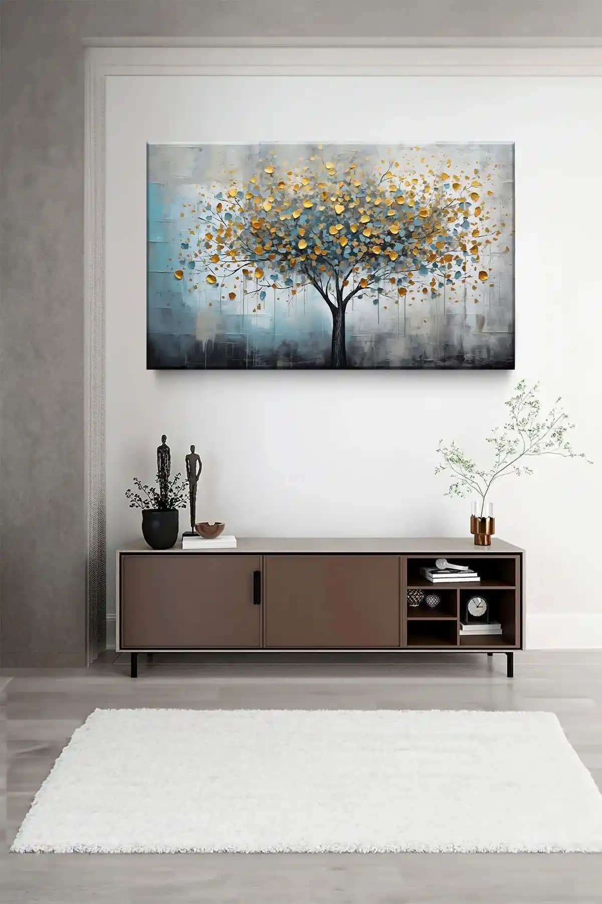 Mega Reyon ve Sebenta Altın Temalı Kanvas Tablolar Karşılaştırması