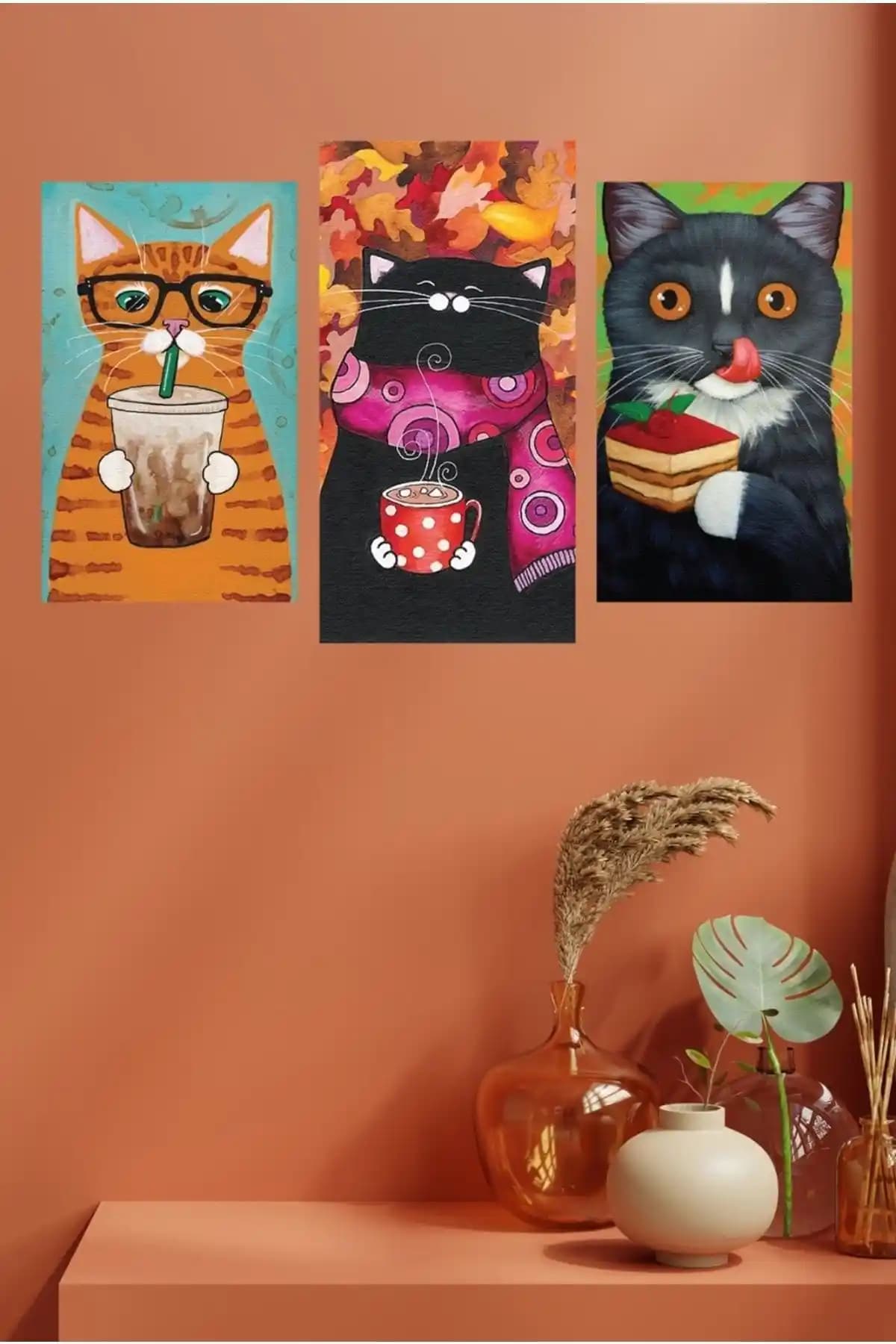 Modern MDF Tablo Seti 3 Parça ile Evinize ve Ofisinize Şıklık Katın