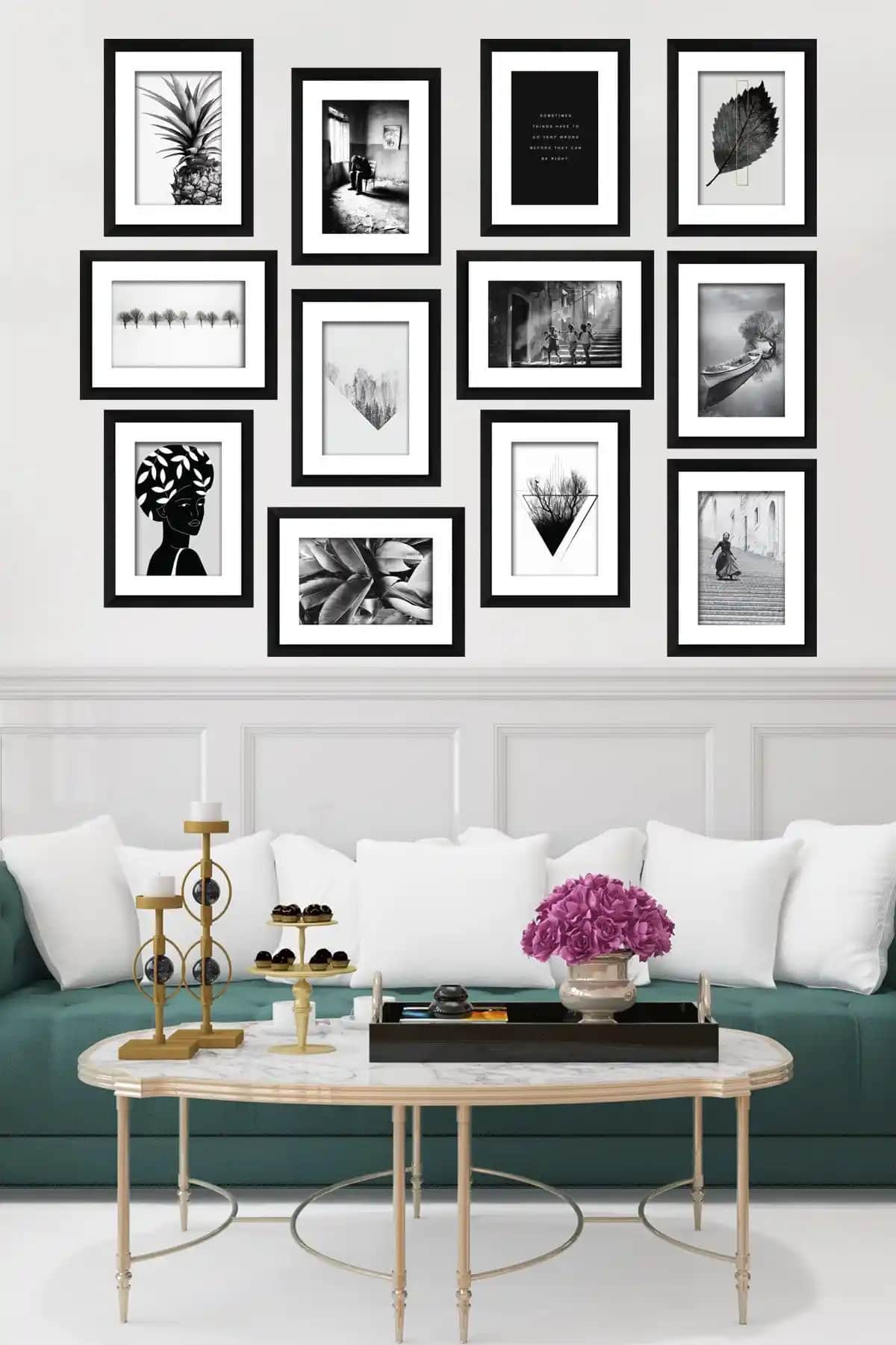 Modern Stil 12 Parçalı MDF Tabloyla Evinize ve Ofisinize Şık ve Çağdaş Dokunuşlar