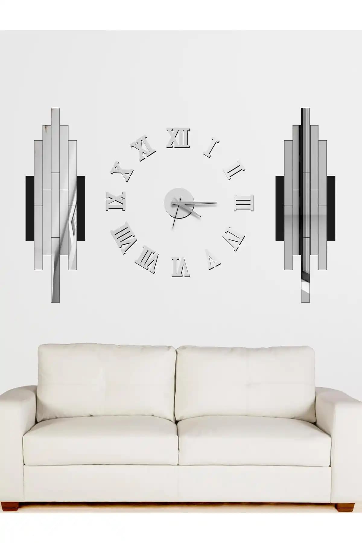 Modern Tasarıma Sahip Ahşap Roma Rakamlı Dekoratif Saat - Şık ve Dayanıklı Tasarım