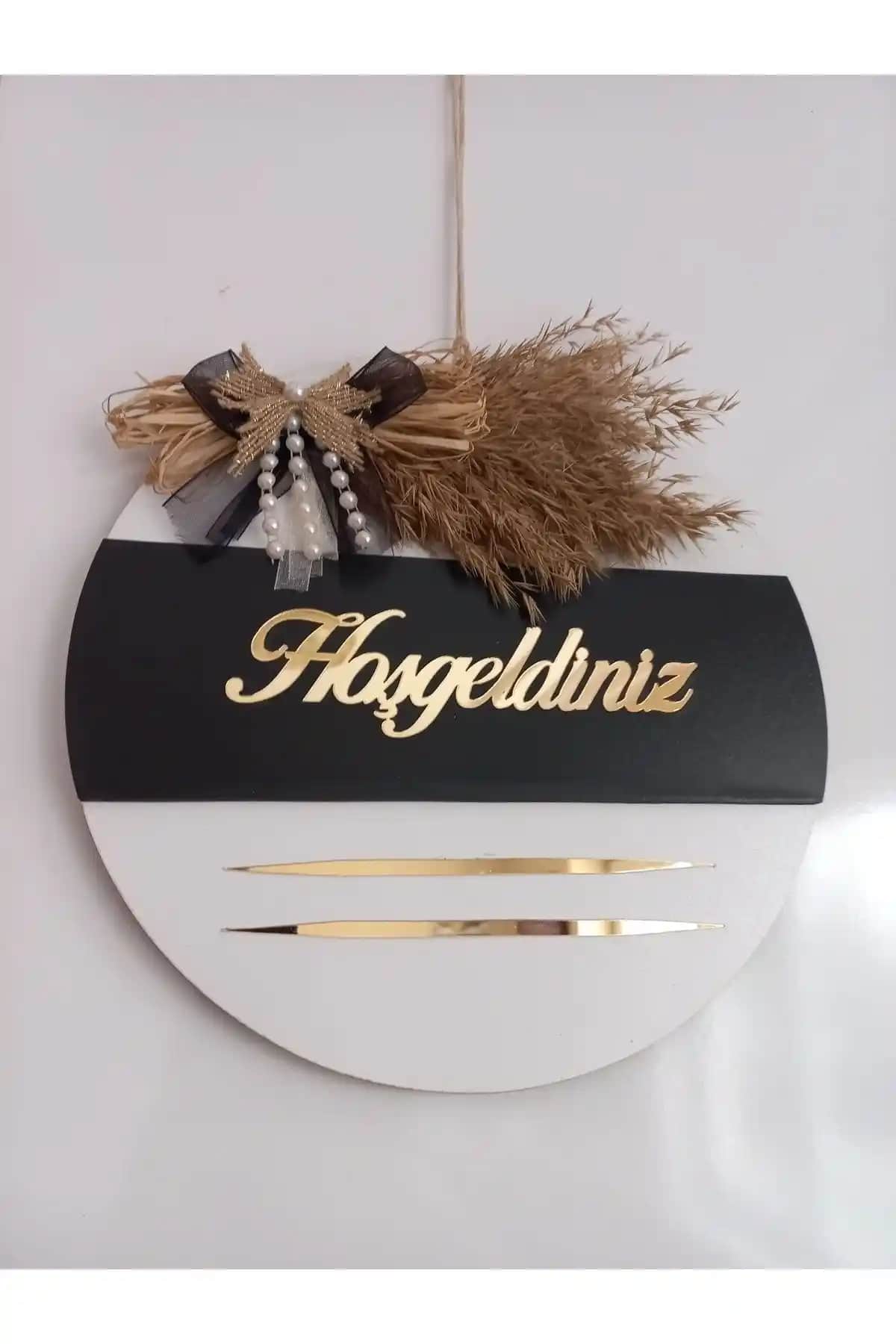 Modern ve Şık HeiN Hoşgeldiniz Yazılı Aynalı Pleksi Ahşap Kapı Süsü Tanıtımı