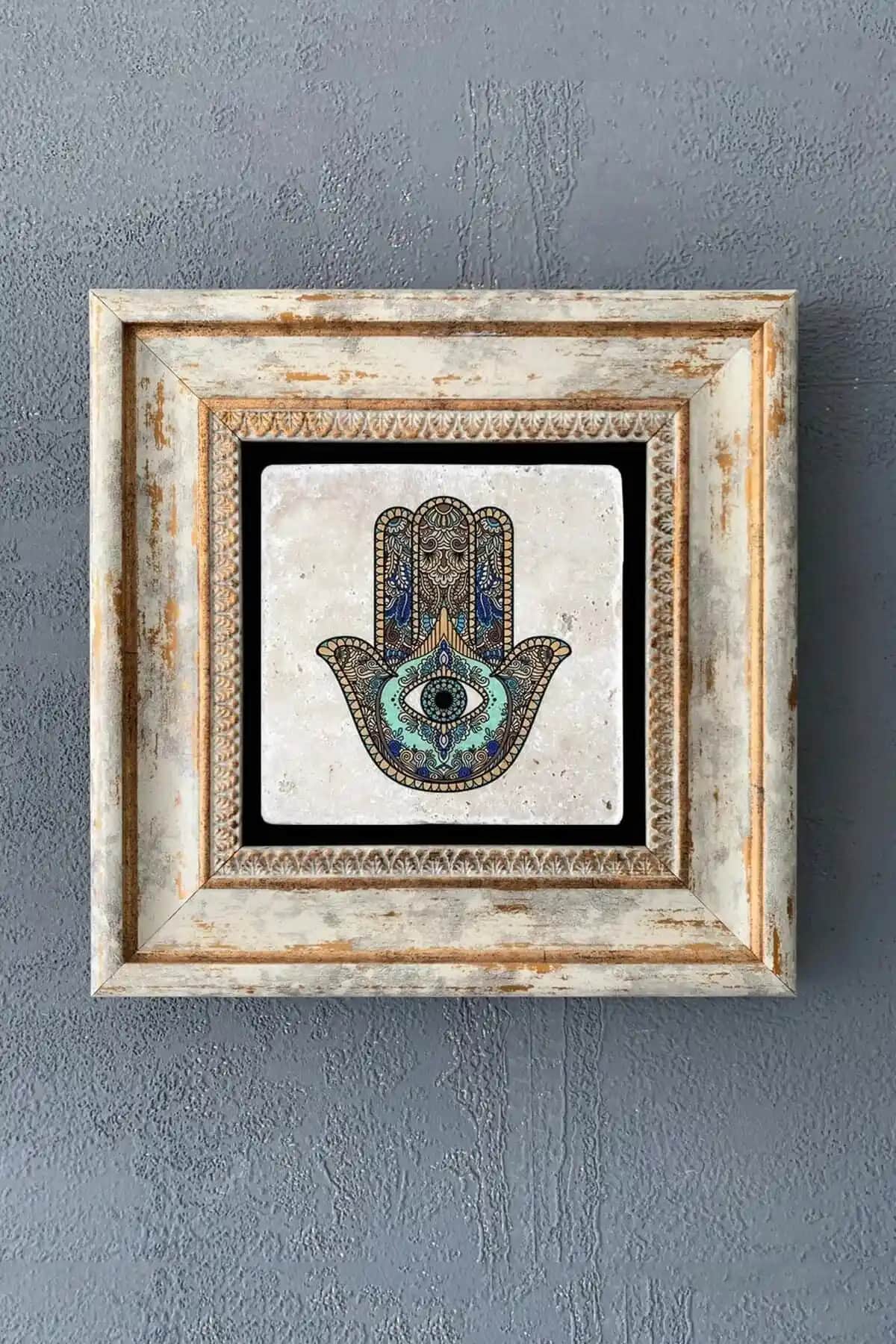 Oscar Stone Decor Çerçeveli Taş Duvar Dekoru ile Evinize Doğal ve Şık Bir Dokunuş