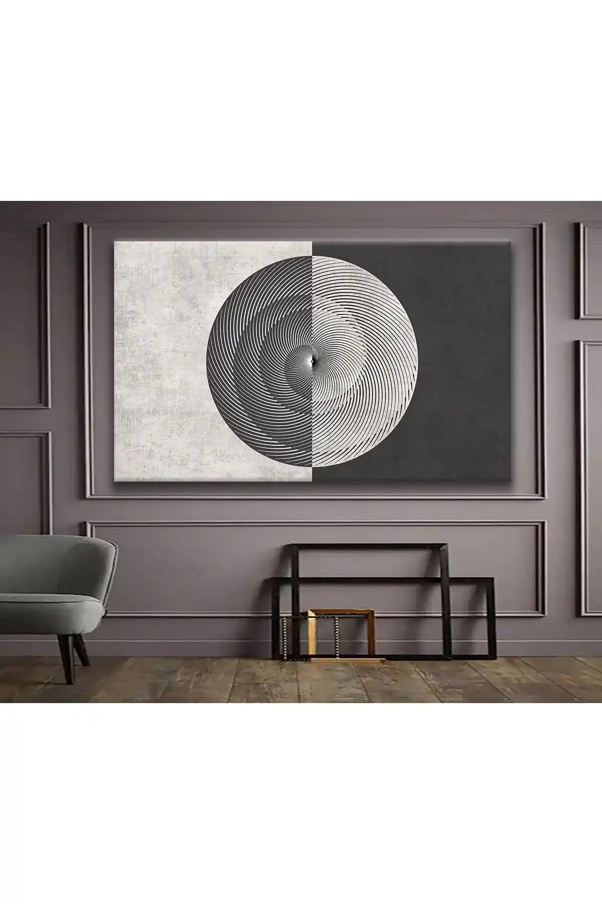 Sebenta Sürrealis Kanvas Tablo Zıtlık ve Odak Tasarımı Modern Dekorasyon İçin